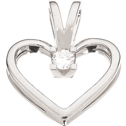 Scrouples Kleopatra Heart Pendant (0.05ct) - White Gold/Diamond