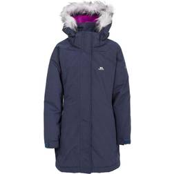 Trespass Fame Parka Impermeabile Bambina - Blu Navy