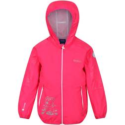 Regatta Peppa Pig Reflective Hooded Jacket - Bright Blush Floral (RKW267_Z6D)