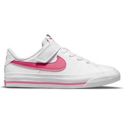 Nike Court Legacy PSV - White/Hyper Pink