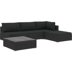 vidaXL 46784 Conjunto de Sala de Exterior, 1 Mesa incl. 3 Sofás