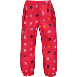 Regatta Peppa Pig Pack-It Overtrousers - Bright Blush Polka (RKW269_U6C)