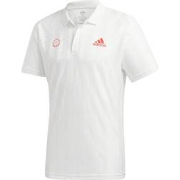 Adidas Freelift Engineered Polo Shirt Men - White/Scarlet