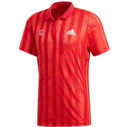 Adidas Freelift Engineered Polo Shirt Men - Scarlet/White