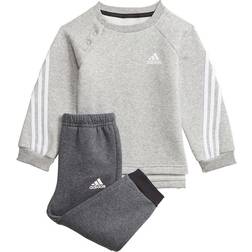 adidas Infant Future Icons 3-Stripes Jogger - Medium Grey Heather/White (GT9499)