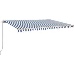 vidaXL Manual Retractable Markise with LED 500x350cm