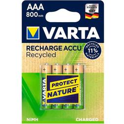 Varta Recharge Accu Recycled AAA 800maAh 4-pack Green