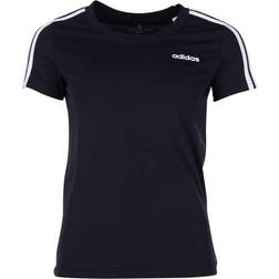 Adidas Women's Essentials 3-Stripes Tee - Black/White