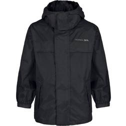 Trespass Packa Away Waterproof Jacket - Noir/Rose