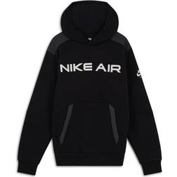 Nike Air Pullover Fleece Hoodie - Black/Dark Smoke Grey/White