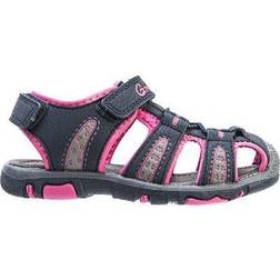 Graffiti Kid's Kama Sandal - Black/Pink