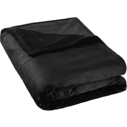 tectake 400947 Blankets Black (240x220cm)