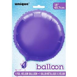 Unique Party Foil Balloon Deep Purple 5-pack