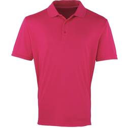 Premier Coolchecker Pique Short Sleeve Polo Shirt - Hot Pink