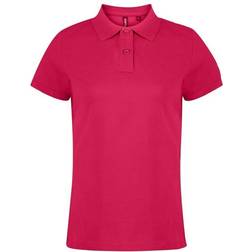 ASQUITH & FOX Polo a Manica Corta Tinta Unita Donna - Blu/Bianco/Violetto