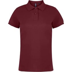 ASQUITH & FOX Women’s Classic Fit Polo Shirt - Burgundy