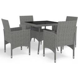 vidaXL 3058319 Essgruppe, 1 Tisch einschl. 4 Stühle