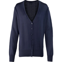 Premier Gebreid Vest Met Lange Mouwen - Navy