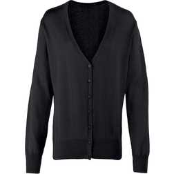 Premier Gebreid Vest Met Lange Mouwen - Zwart