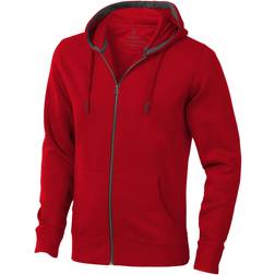 Elevate Men's Arora Hooded Full Zip Sweater - Red