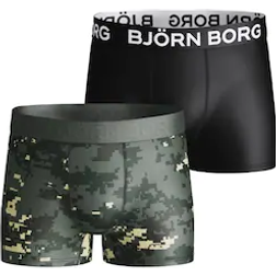 Björn Borg Boy's Digital Woodland XL Shorts 2-pack - Duck Green (2111-1224_81461)