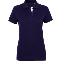 ASQUITH & FOX Korte Mouwen Contrast Poloshirt Navy