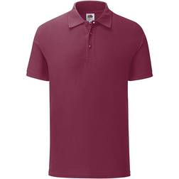 Fruit of the Loom 65/35 Tailored Fit Polo Shirt - Burgundy