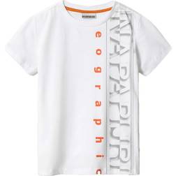 Napapijri K Sadyr Logo Tops - Bright White