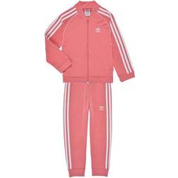 Adidas Kid's Adicolor SST Track Suit - Hazy Rose/White (GN7703)