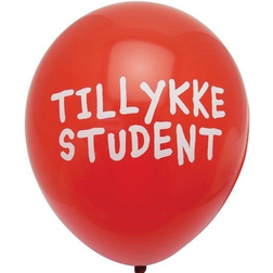 Latex Ballons Congratulations Student Red/White 10-pack