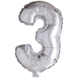 Globosnordic Foil Ballons No. 3 Silver