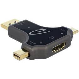 DeLock DisplayPort/DisplayPort Mini/USB C-HDMI M-F Adapter