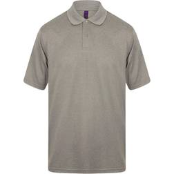 Henbury Coolplus Polo Shirt - Heather Grey