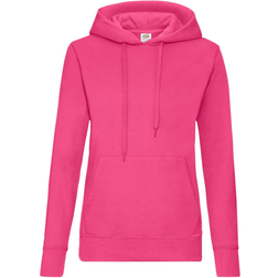 Fruit of the Loom Ladies Classic Hoodie - Fuchsia