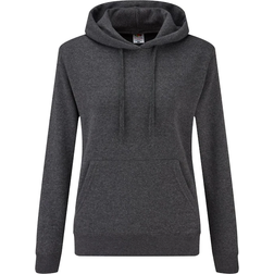 Fruit of the Loom Ladies Classic Hoodie - Dark Heather Grey