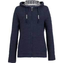 Weird Fish Weylin Full Zip Eco Macaroni Hoodie - Navy