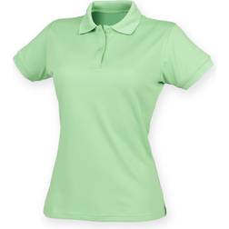 Henbury Ladies Coolplus Polo Shirt - Lime Green