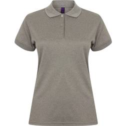 Henbury Ladies Coolplus Polo Shirt - Heather Grey