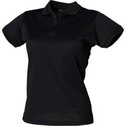 Henbury Ladies Coolplus Polo Shirt - Black