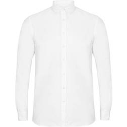 Henbury Modern Long Sleeved Oxford Shirt - White