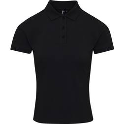 Premier Women's Coolchecker Plus Pique Polo Shirt - Black