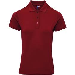 Premier Women's Coolchecker Plus Pique Polo Shirt - Burgundy