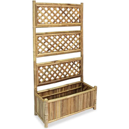 vidaXL Garden Raised Bed with Trellis 30x70x135cm