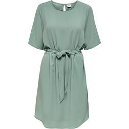 JDY Amanda 2/4 Belt Dress - Chinois Green