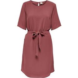 JDY Amanda 2/4 Belt Dress - Apple Butter