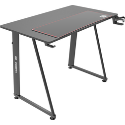 DCS Good Game Cobra Gaming Desk - Black/Red, 1000x600x750mm