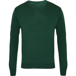 Premier V-Neck Knitted Sweater - Bottle