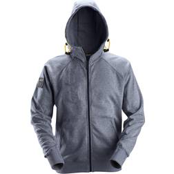 Snickers Workwear Logo Zip Hoodie - Dark Blue Melange