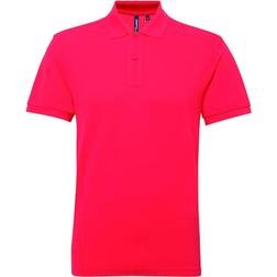 ASQUITH & FOX Performance Blend Short Sleeve Polo Shirt - Hot Pink