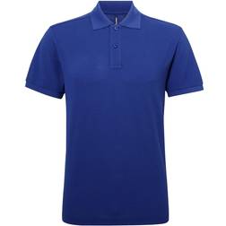 ASQUITH & FOX Performance Blend Short Sleeve Polo Shirt - Sapphire